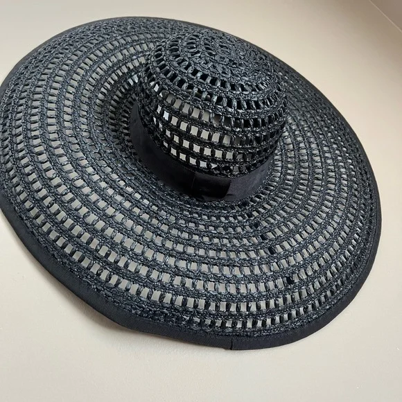Eugenia Kim Sunny Wide Brim Sun Hat in black display picture 1